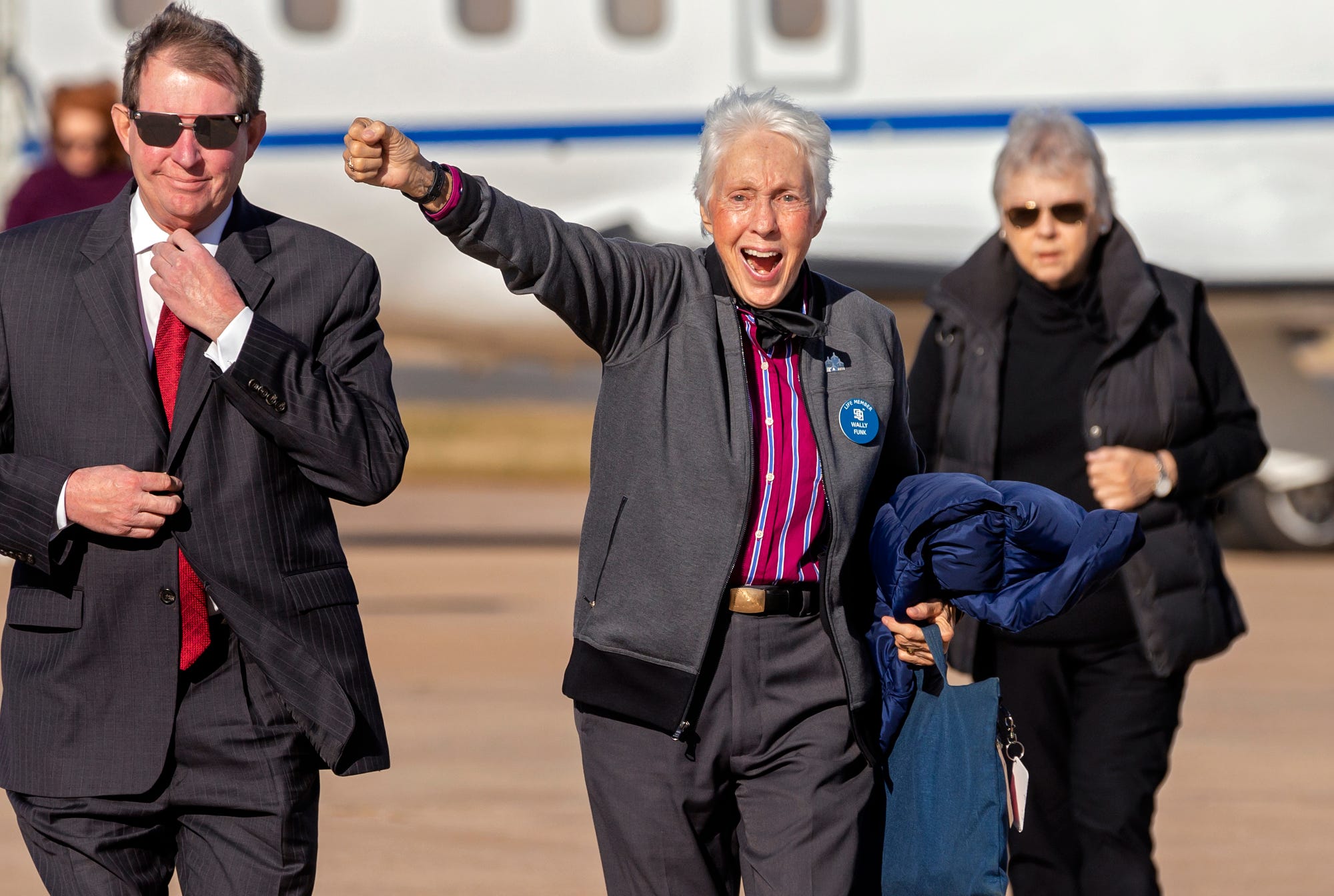 Wally Funk speaks in Oklahoma City months after space visit