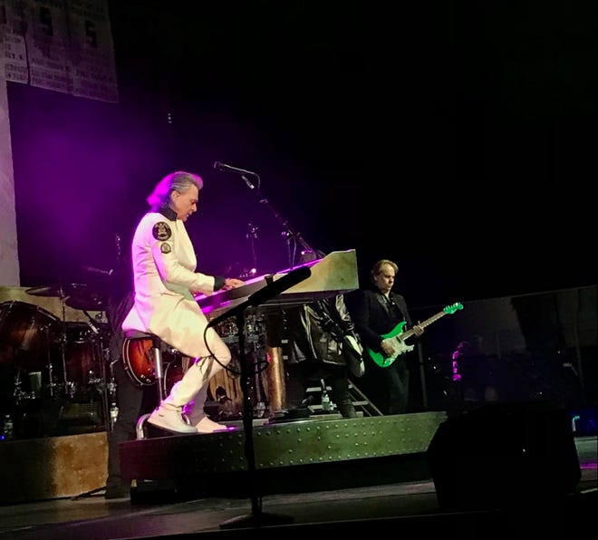 Styx keyboardist Lawrence Gowan performs with the band at McMorran in downtown Port Huron, Michigan, on Nov. 4, 2021. Styx will be bringing their 2022 World Tour to Tallahassee's Donald L. Tucker Civic Center in this February.