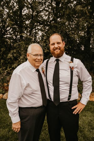 Harvey "Al" Akerson poses with Jacob Akerson Sept. 30, 2021.