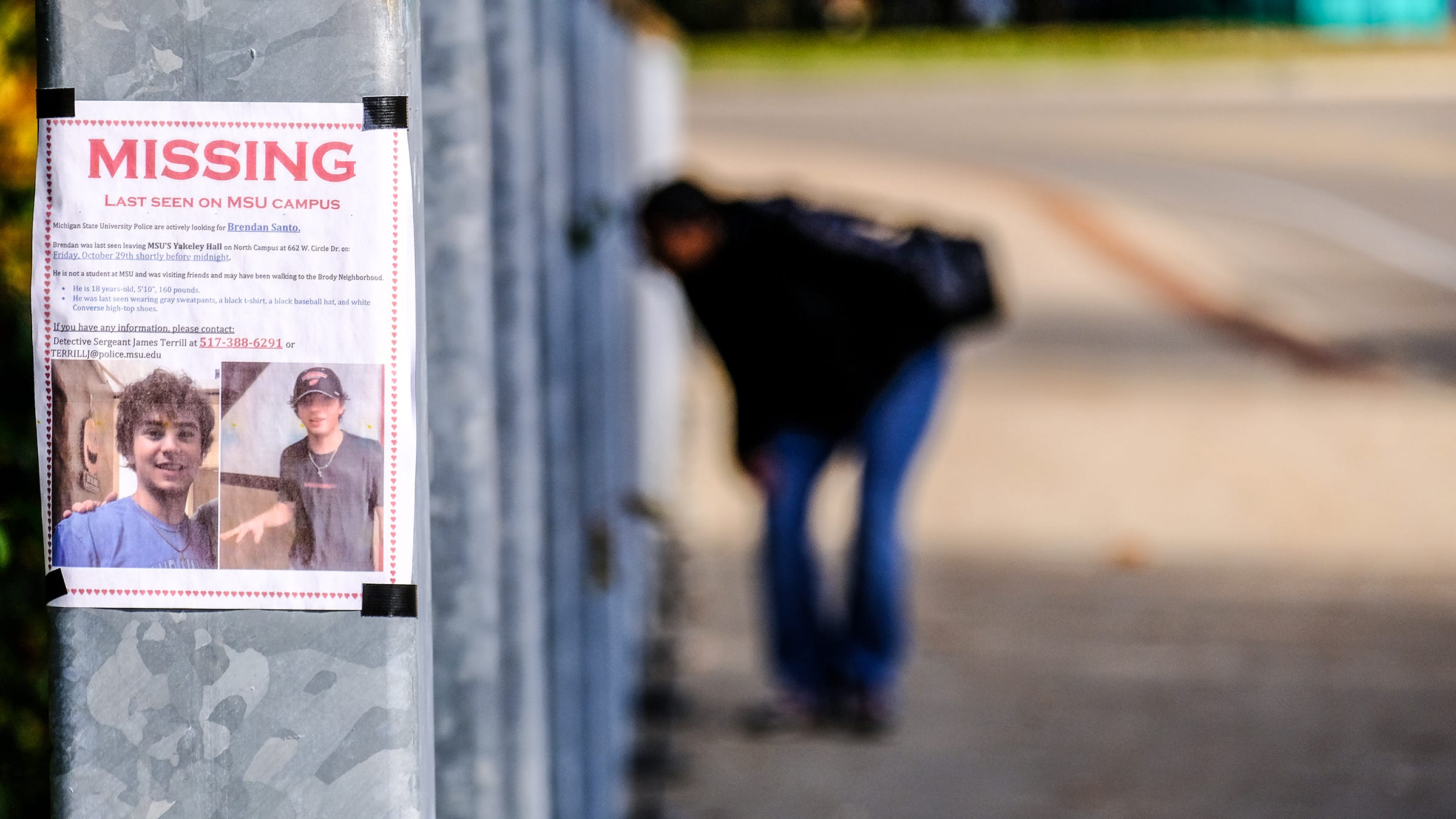 Dozens Spread Out At Msu In Search For Missing Student Brendan Santo Dozens Spread Out At Msu In Search For Missing Student Brendan Santo