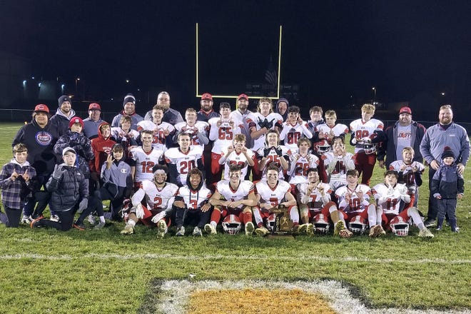 The Colon football team won a regional championship on Friday night in Morrice.