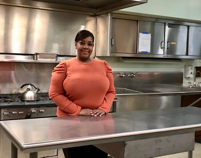 Thumb Coast Kitchens Manager Daysha Woodley in the Grace Episcopal Church kitchen in Port Huron on Nov. 8, 2021.