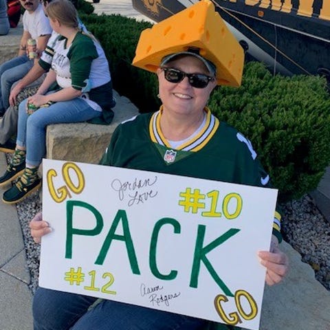 Kathy Cole-Burr of Burlington, Kansas, traveled to