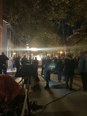 Enchanted light fills the night at this Benefit Street site as 'Hocus Pocus 2' production moves to Providence's East Side on Friday.