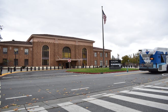 The San Jose Diridon Station will be used to bring together BART, bus services and other transportation services following approval of the Infrastructure Investment and Jobs Act in California.