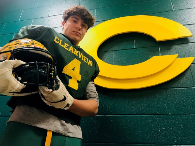 Clearview's Forrest Love is the latest in a long line of senior football captains in the Love family.