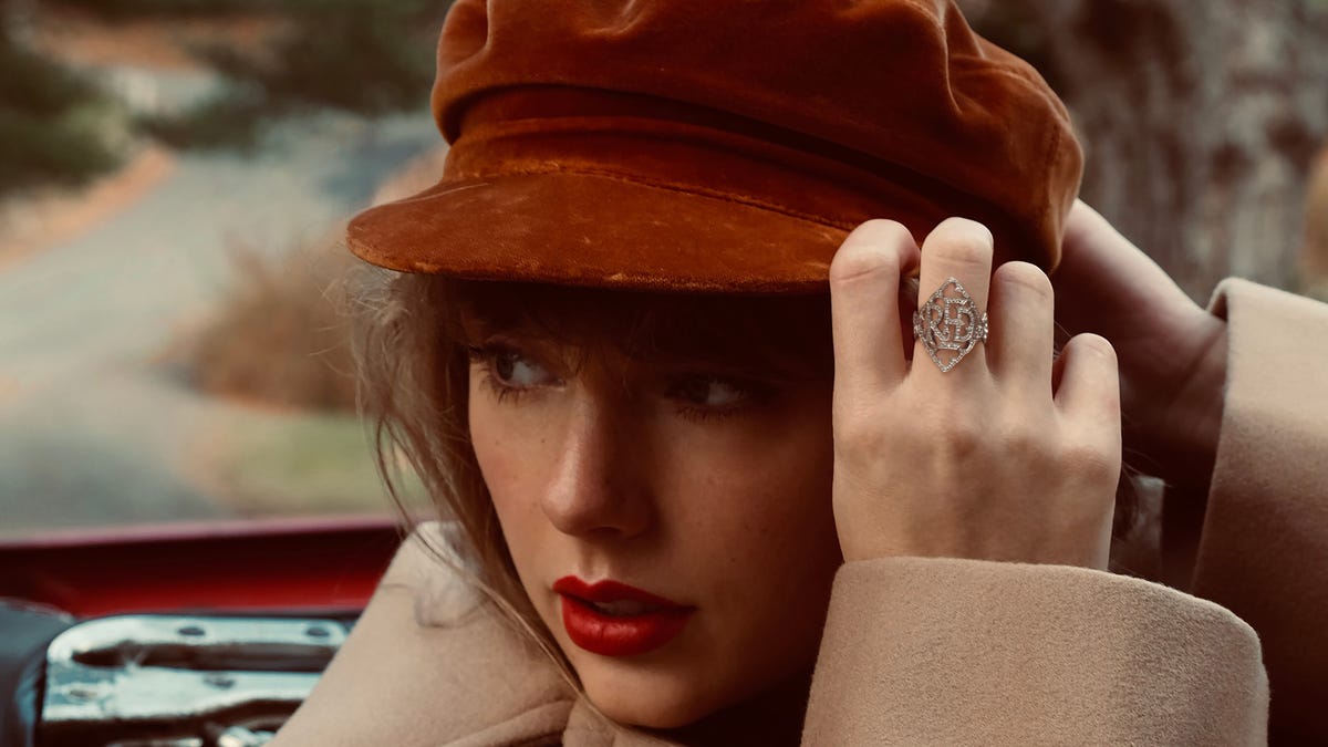 The new cover of Taylor Swift's "Red (Taylor's Version)," the 2021 rerecording of Swift's 2012 album, "Red."