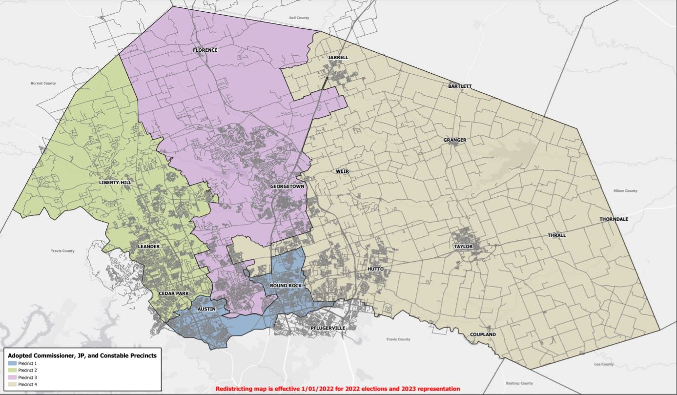 Williamson County Precinct Map Williamson Commissioners Approve New Maps For 4 Precincts