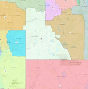 Preliminary maps of Florida's congressional district would have the newly created District 28 covering Polk County. Florida is adding a district in response to the 2020 U.S. Census results.