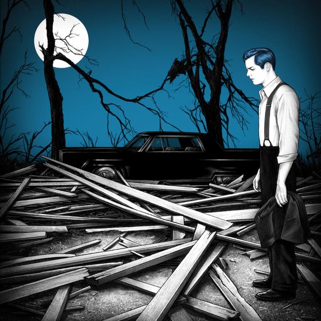Cover image of Jack White's album "Fear of the Dawn," due in April 2022.