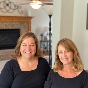 Sisters Pam Armstrong, left, and Terri Onks took early retirement packages and were ready for a new adventure. They have launched Signature Home Market, a once-a-month home décor and furniture shopping event in Halls.