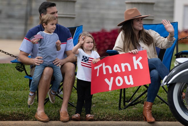 Tallahassee's annual Veterans Day parade took place downtown Thursday, Nov. 11, 2021. 