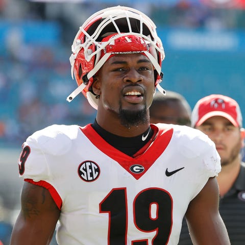Georgia linebacker Adam Anderson during the game a