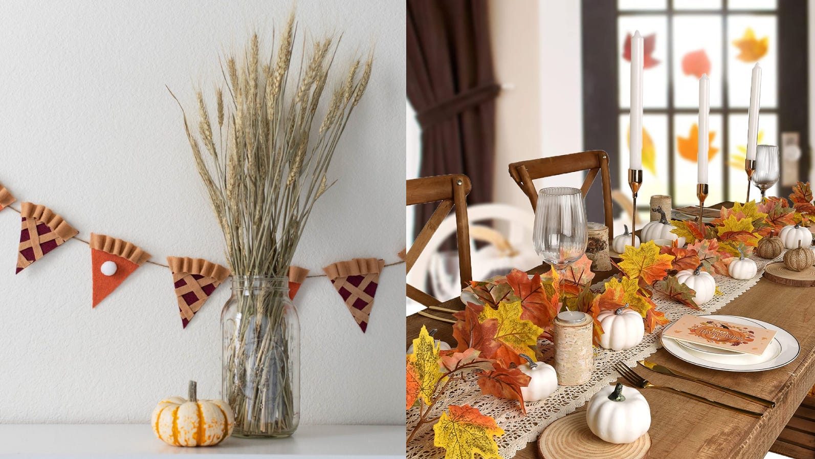 mosaico Autocomplacencia Amarillento Thanksgiving decorations you can order online: Table decor, wreaths and more