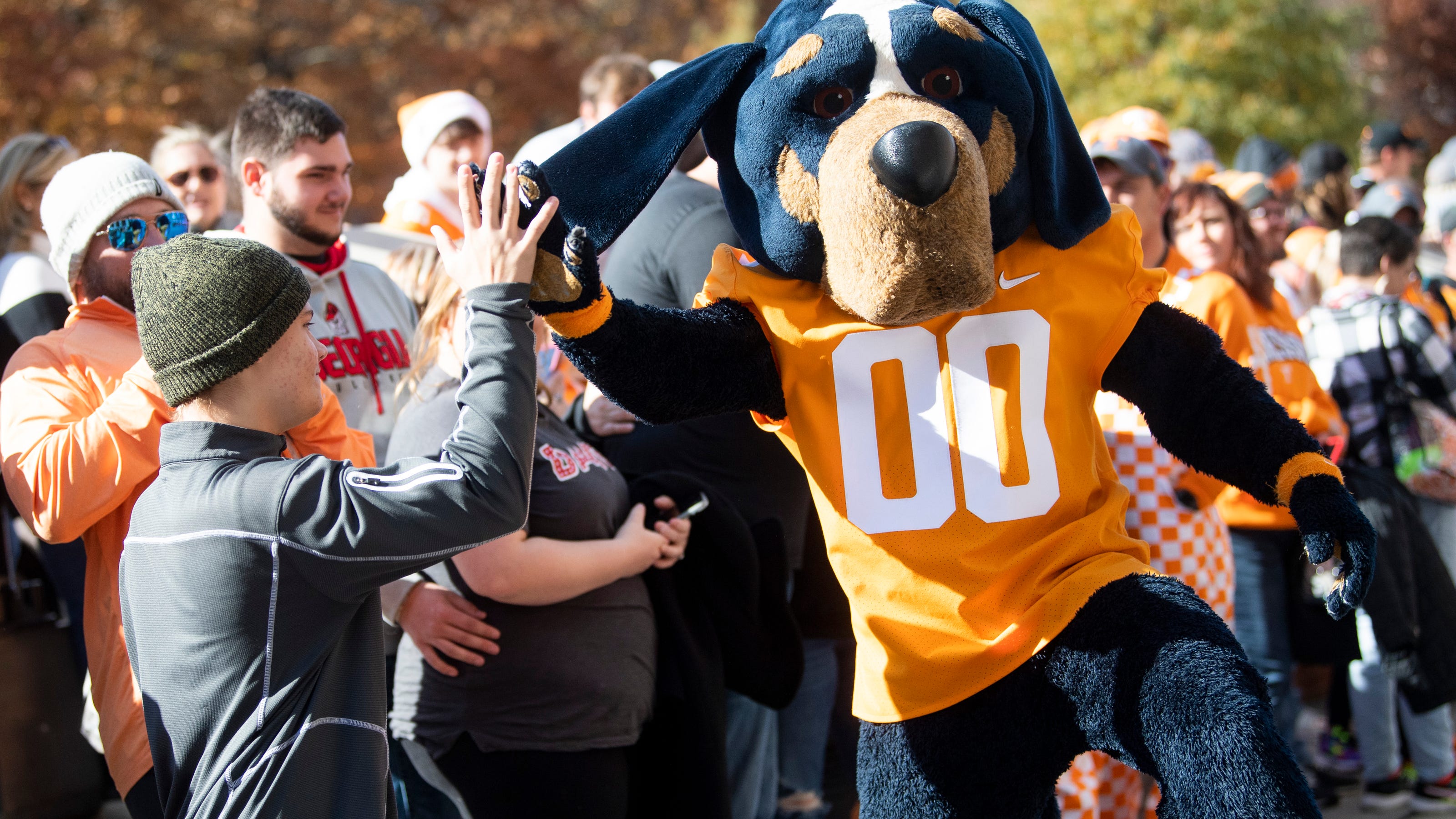 University of Tennessee Smokey mascot makes championship semifinals