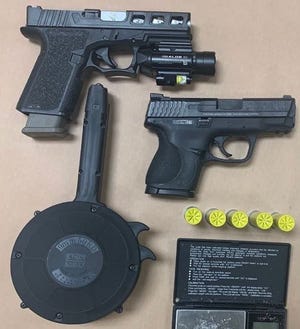 Two juveniles were arrested Nov. 12, 2021, after a traffic stop revealed they were in possession of two firearms, one stolen, in Palm Springs, the Riverside County Sheriff's Department reported.