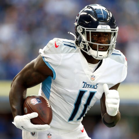 Tennessee Titans wide receiver A.J. Brown during a