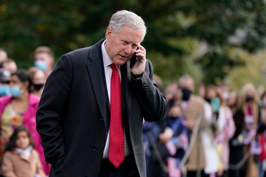 Former White House chief of staff Mark Meadows could face criminal charges.