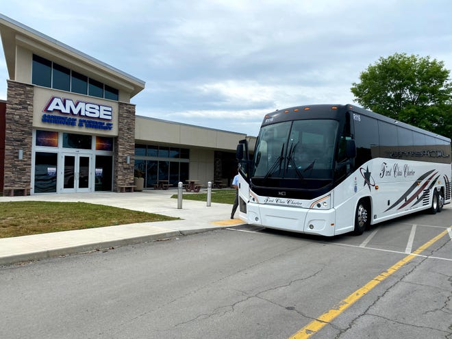 The American Museum of Science and Energy Heritage Tourism tour bus stop during a previous year.