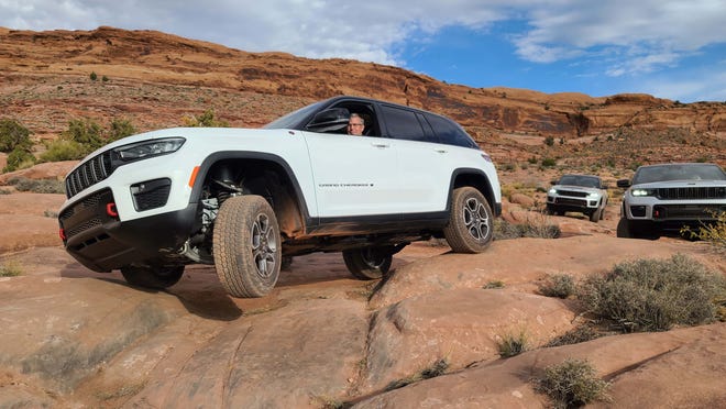 Mountain goat. The 2022 Jeep Grand Cherokee Trailhawk brings capable off-road tools to the family SUV like detachable front swaybars, two-speed transfer case, AWD, and skid plates.