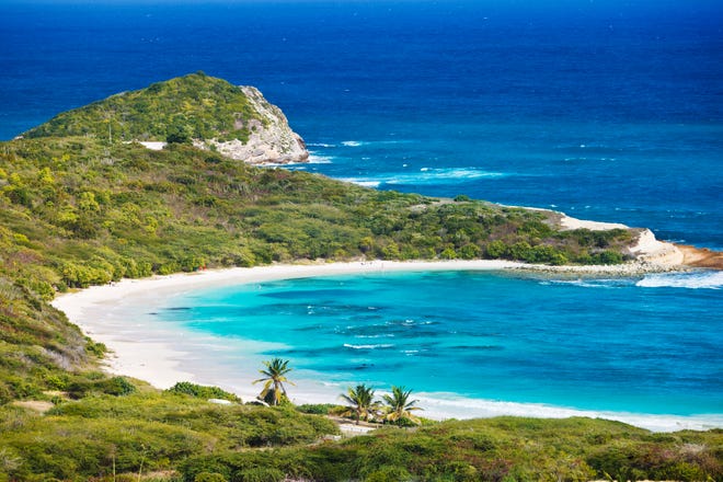 Half Moon Bay, is arguably the prettiest of the many beaches on Antigua,