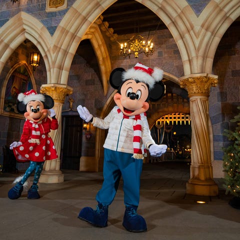 Mickey and Minnie warmly welcome guests back to Di