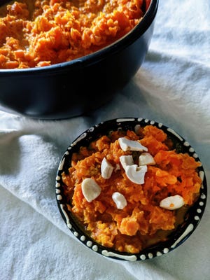 Gajar Ka Halwa, an Indian carrot dessert.