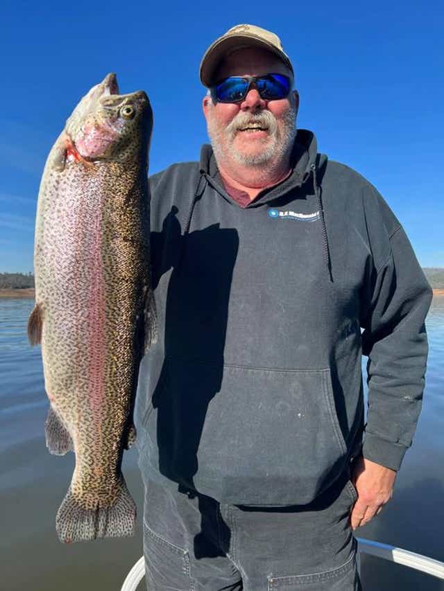 Fishing 10 Pound Rainbow Tops Collins Lake Trout Catches