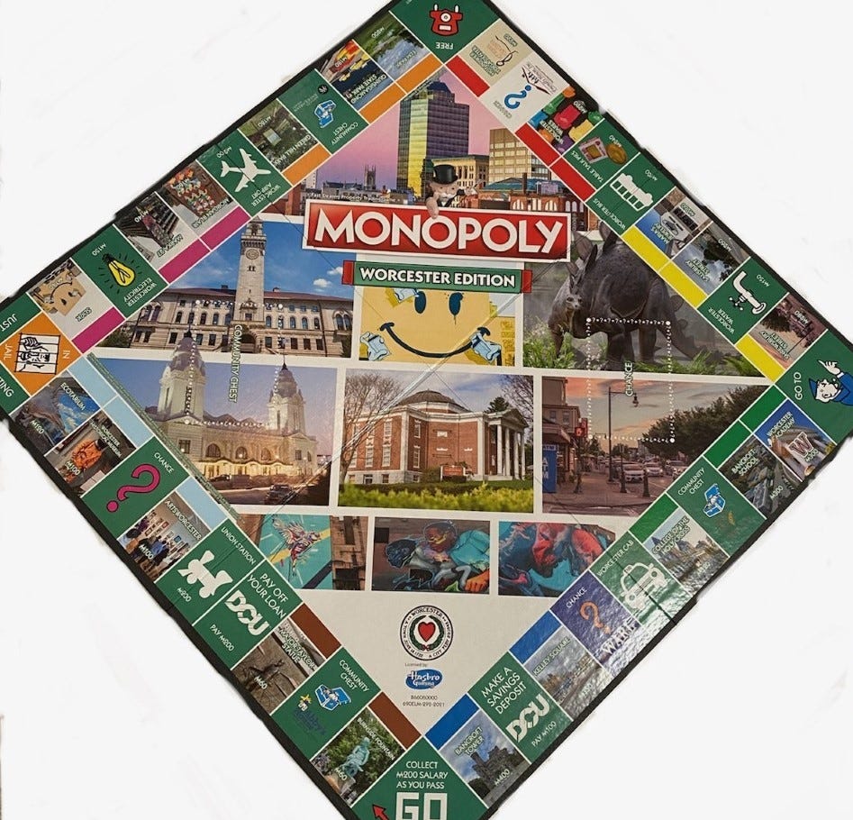 Monopoly Worcester Edition Game Board Revealed