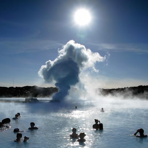 Iceland's iconic Blue Lagoon is seen in this file 