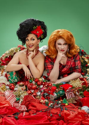 Drag queens DenDelaCreme and Jinkx Monsoon make the holidays merry and gay at the Paramount.