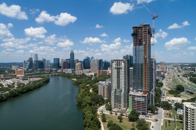 The Austin skyline is pictured in this August, 2021 file photo. [JAY JANNER/AMERICAN-STATESMAN]