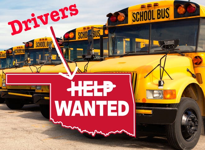 Bus drivers wanted illustration.