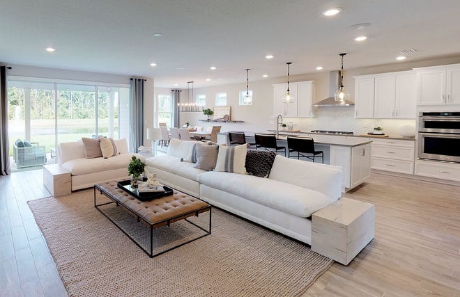 This living room is a good example of the open floor plans that will be offered in Southern Harmony.