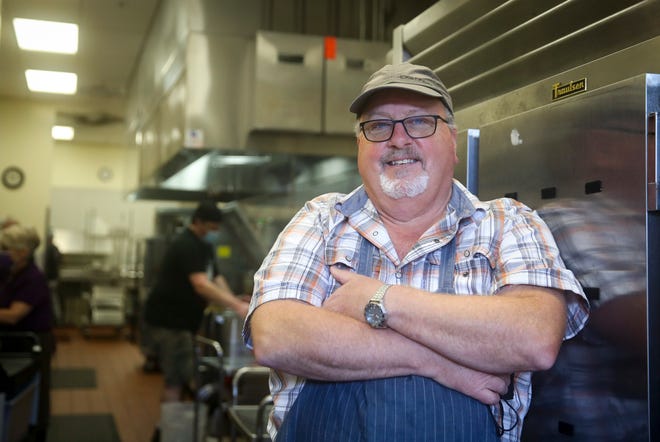 Chef Steve Morton, the head of Marion Polk Food Share's Meals on Wheels program, works in the kitchen on Nov. 16 in Salem.