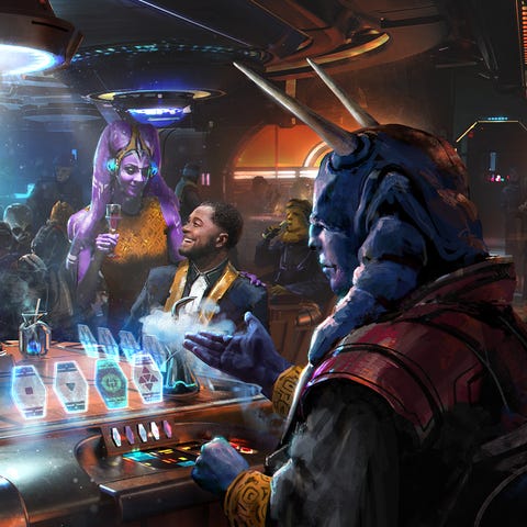 Guests can try their hand at Sabacc at the Subligh