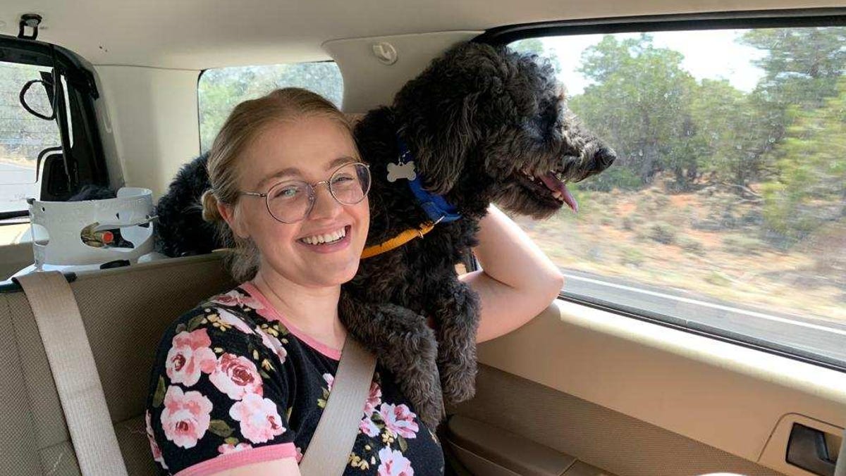 Lauren Rogers of Mesa, who has myalgic encephalomyelitis, was "devastated" when Allegiant Air denied her service dog, Archie, from boarding a flight in May 2021.