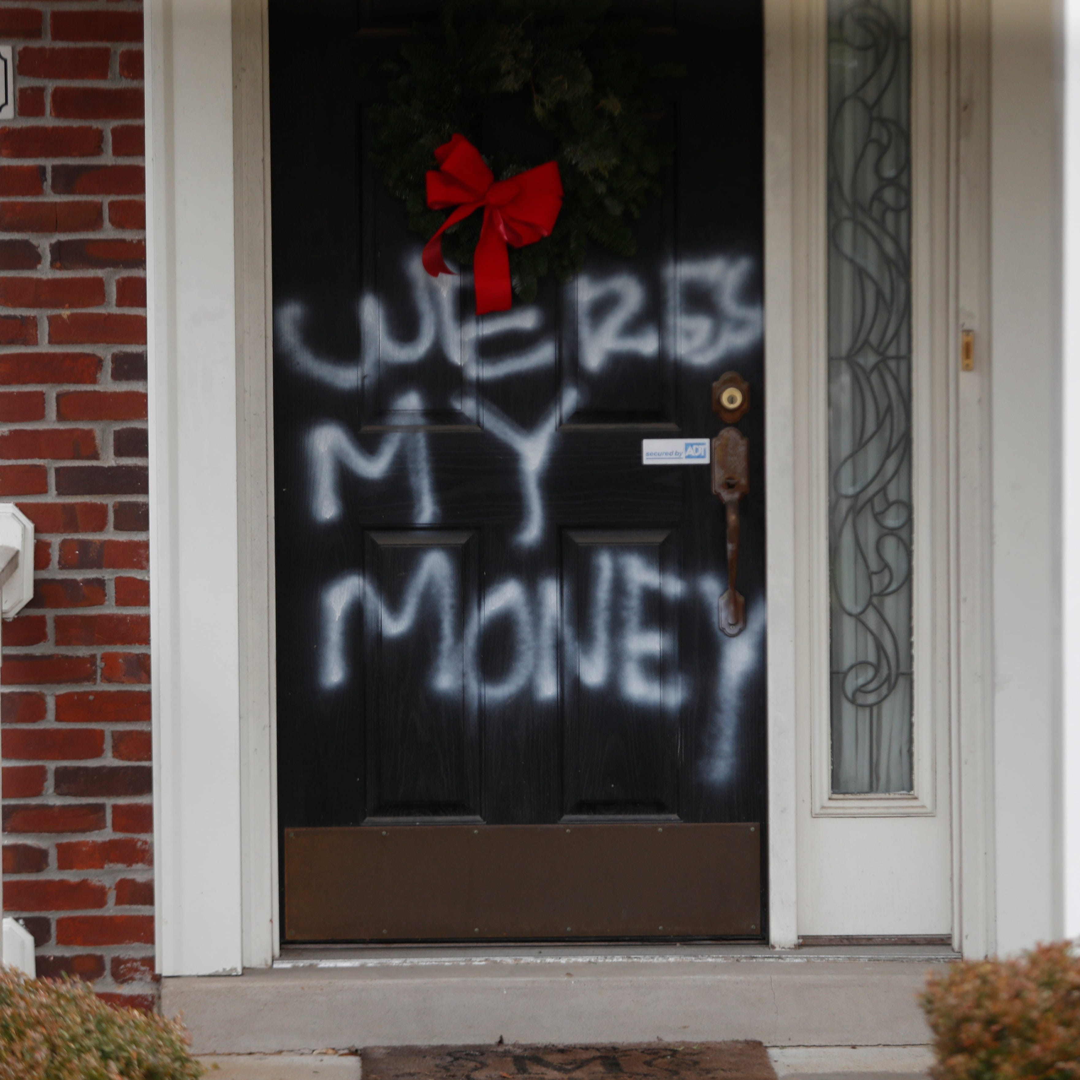 January 2, 2021:  United States Senate Majority Leader Mitch McConnell's home in Louisville was vandalized following his blocking of $2000 stimulus checks.