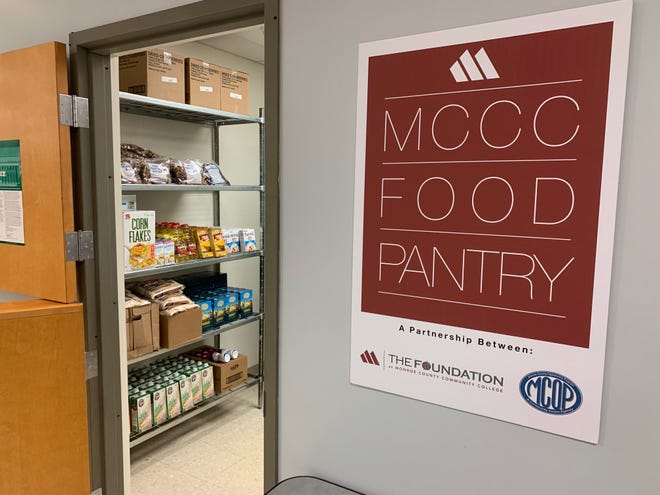 The entry to the new MCCC Food Pantry is shown.