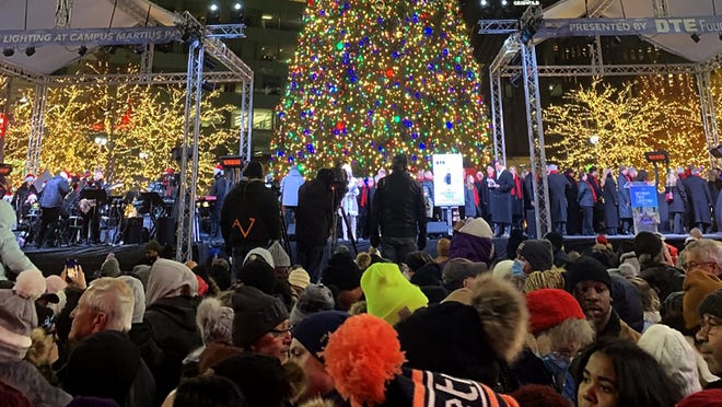 Campus Martius Christmas 2021 Thousands Gather To Kick Off Holiday Season With Tree Lighting Campus Martius Christmas 2021 Thousands Gather To Kick Off Holiday Season With Tree Lighting