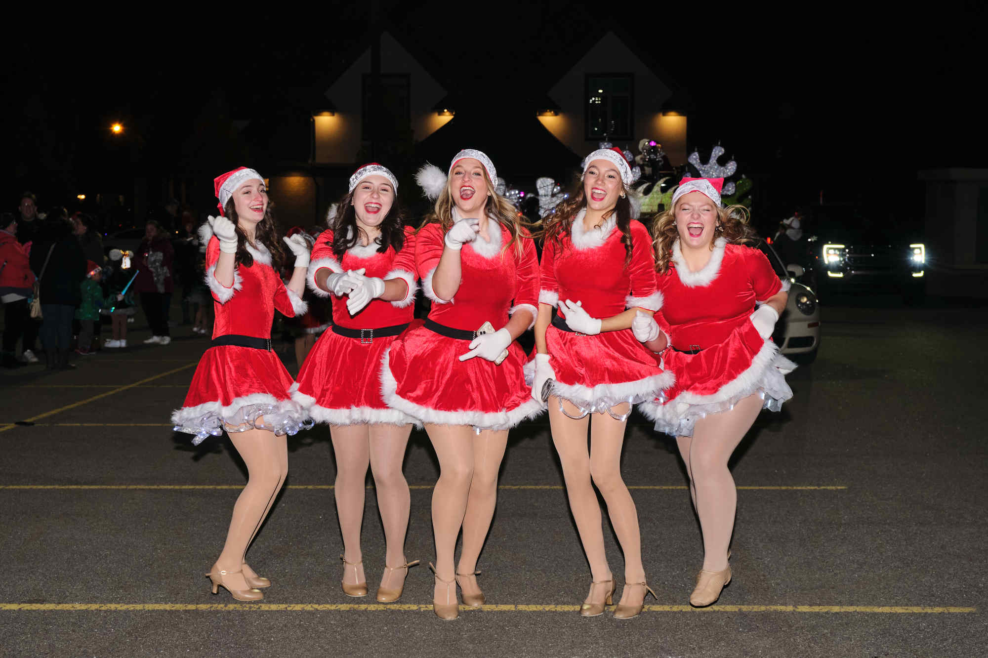 Large joyous crowds enjoy Northville Lighted Holiday Parade