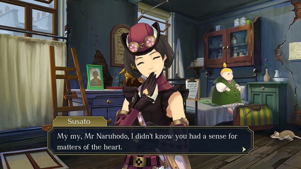A screenshot of Great Ace Attorney Chronicles.