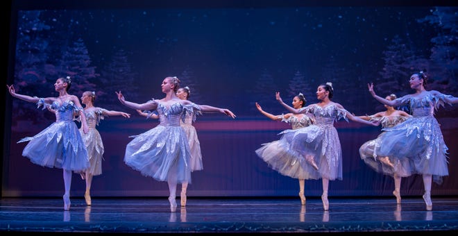 The Snow corps from South Shore Ballet Theatre's 2019 production of "The Nutcracker."