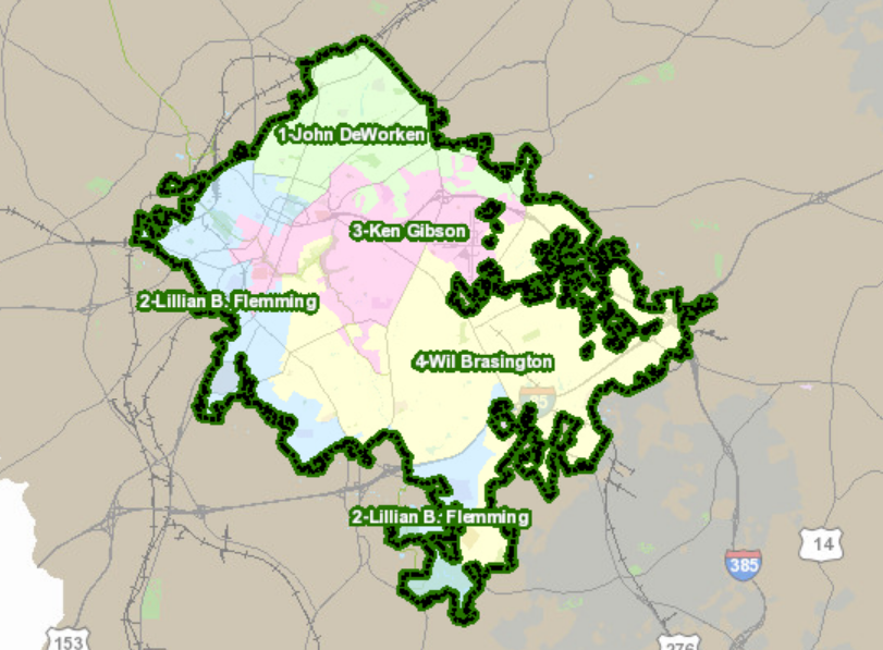 Greenville City Limits Map Greenvilles District Four Needs To Redistribute More Than 6 000 People