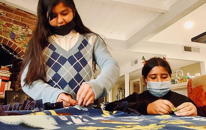 Traver students made blankets as part of the Tulare County Step Up Youth Challenge over the weekend.