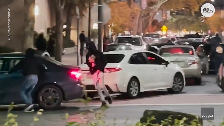 More than 80 people stormed and robbed a Nordstrom in California. "Organized theft" robbers streamed out of the department store into dozens of cars.