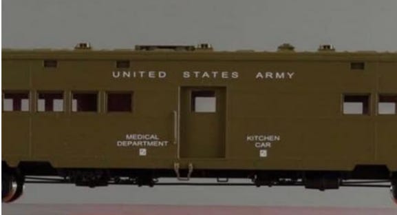 Renderings of what the U.S. Army Troop Kitchen train car will look like.