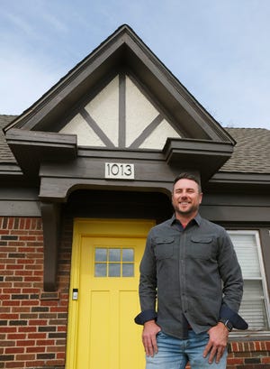 Luke Richardson, shown outside his Airbnb at 1013 NW 33, is Airbnb's top new host in Oklahoma.
