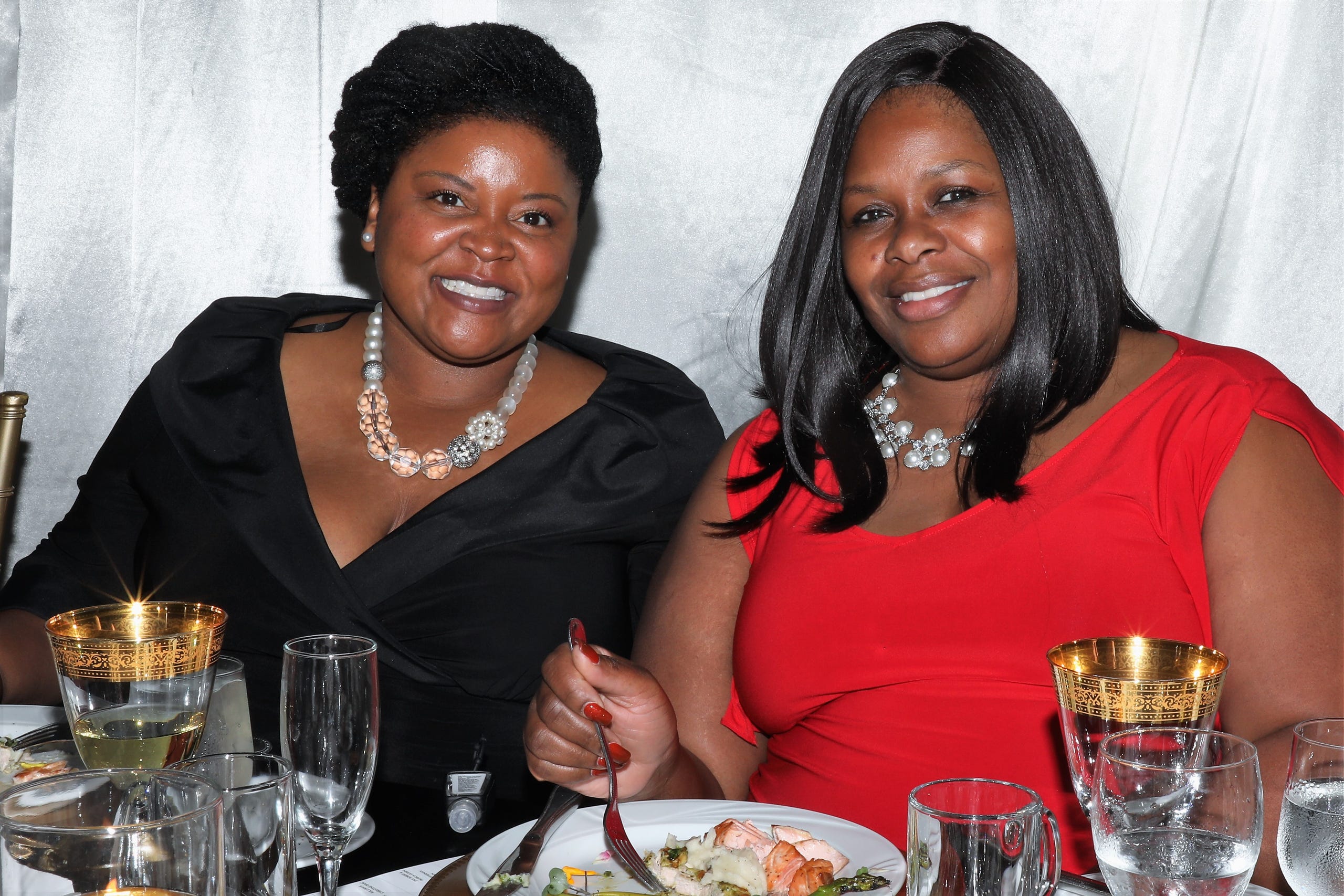 Voncara Daly (L) and LaTasha Melvin came from Lakeland to celebrate and represent Publix Corporate Human Resources division. Boys & Girls Clubs of Sarasota and DeSoto Counties held their Champions for Children Gala on November 20, 2021. Over 400 people came out to celebrate longtime supporters and donors Steven and Marjolaine Townsend who also have a scholarship fund in their name that has benefitted thirty-two college students since its inception in 2018. JANET COMBS/HERALD-TRIBUNE