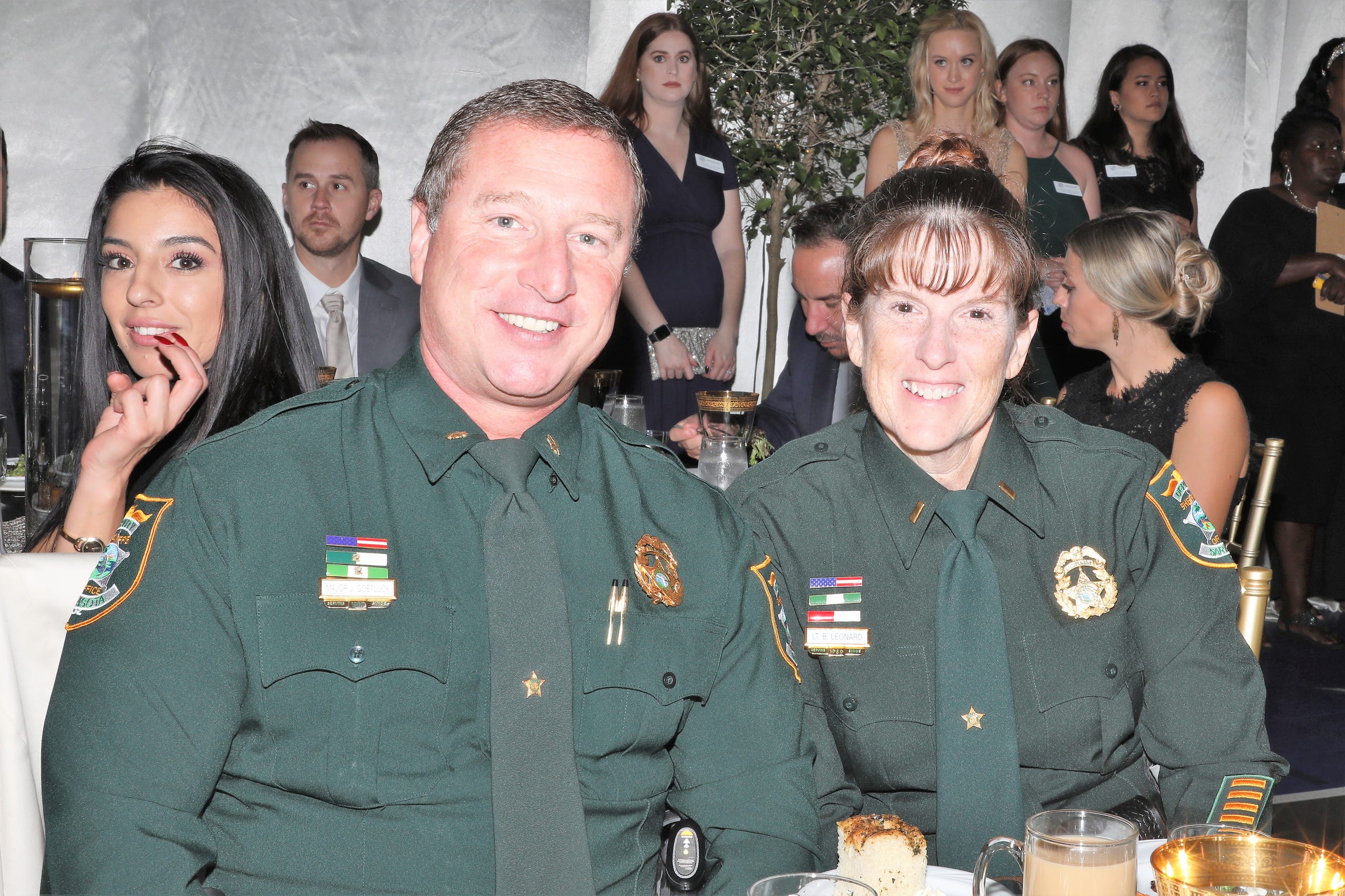Sarasota County Sheriff's Office officers are in attendance tonight.  Boys & Girls Clubs of Sarasota and DeSoto Counties held their Champions for Children Gala on November 20, 2021. Over 400 people came out to celebrate longtime supporters and donors Steven and Marjolaine Townsend who also have a scholarship fund in their name that has benefitted thirty-two college students since its inception in 2018. JANET COMBS/HERALD-TRIBUNE